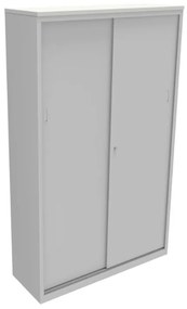 Armário de Escritório com Portas de Correr 1150x800x420mm Cinza - Cartesius