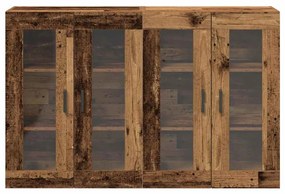 Armários de Parede 2 pcs Madeira Velha 69,5 x 34 x 90 cm em Madeira de