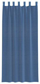 Cortinas de voile com bolsos para varão 2 pcs azul real