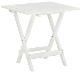 41436 vidaXL Mesa de bistrô 46x46x47 cm madeira de acácia sólida branco