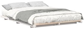 Estrutura de cama de chão Branco 140 x 220 cm