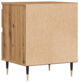 Mesa cabeceira 40x35x50 cm derivados madeira carvalho artisiano