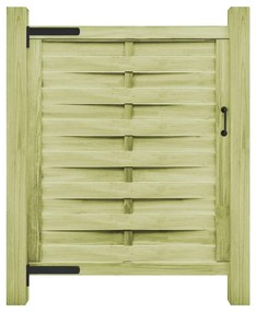 vidaXL Portão de jardim 100x125 cm pinho impregnado verde