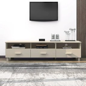 vidaXL Móvel de TV HAMAR 158x40x40 cm pinho maciço castanho-mel