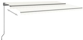 Toldo automático independente 500x350 cm cor creme
