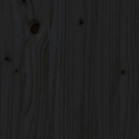 Banco sapateira 110x38x45,5 cm pinho maciço preto