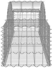Cestos gabião arqueados 12pcs 200x50x40/60 cm ferro galvanizado