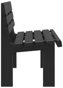 Banco de jardim 110x52x71 cm polipropileno antracite