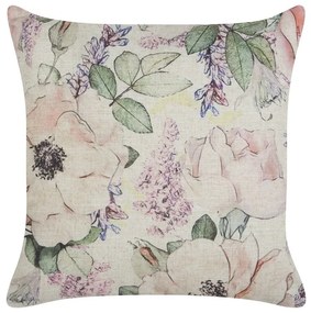 Almofada decorativa com padrão floral violeta 45 x 45 cm ZAHRIYE Beliani