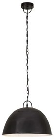 Candeeiro suspenso vintage indust. redondo 25 W 41 cm E27 preto