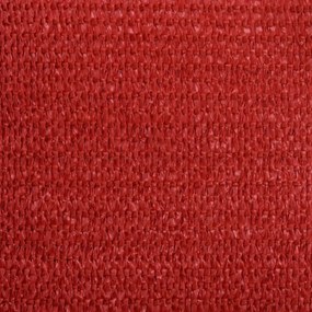 Para-sol estilo vela 160 g/m² 2,5x4 m PEAD vermelho