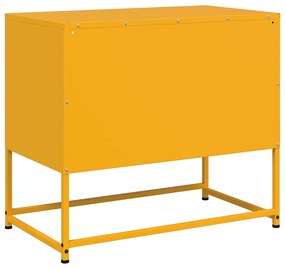 Móvel de TV 68x39x60,5 cm aço amarelo mostarda