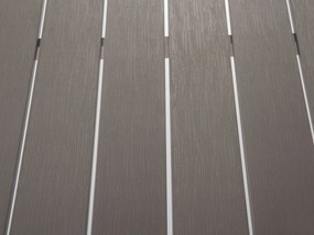 Mesa de jardim cinzenta 180 x 90 cm VERNIO Beliani