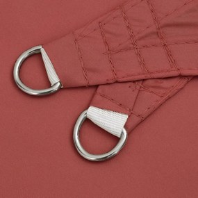 Para-sol vela tecido oxford triangular 3x3x4,24 m terracota