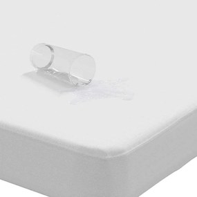 Protetor de colchão impermeável 100x200 cm branco