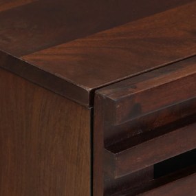 Mesa de cabeceira 50x34x62 cm madeira mangueira maciça castanho