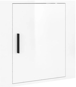 Mesas de cabeceira parede 2 pcs 50x30x47 cm branco brilhante
