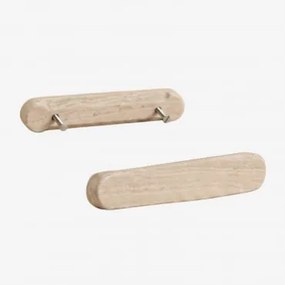 Pack De 2 Puxadores Em Pedra Natural Casbina Travertino - Sklum