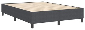 Cama Box vidaXL Cinza Escuro 140x200 cm Tecido de Corduroy