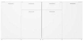 Aparador 160x36x75 cm contraplacado branco