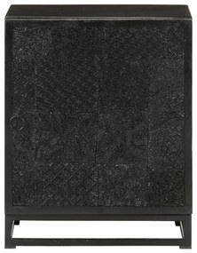 Mesa de cabeceira 40x30x50 cm acácia e mangueira maciça preto