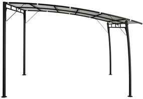 Toldo para-sol de jardim 3x3x2,55 m cor creme