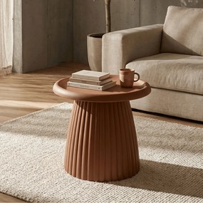 MESA DE APOIO GEAX Ø 50X45 CM VERMELHA