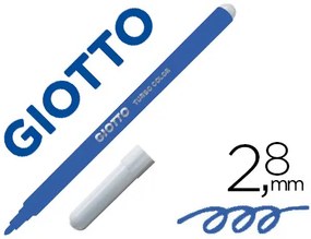 Marcador Giotto Turbo Color Lavavel com Ponta Bloqueada Unicolor Azul Escuro