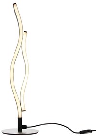Design tafellamp zwart met zilver incl. LED dimbaar - Blaze Design