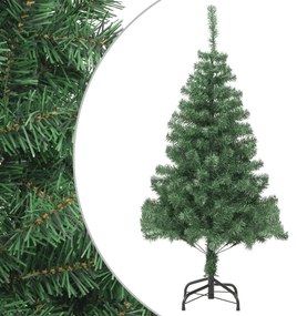 Árvore de Natal artificial com suporte de aço 210 cm 910 ramos