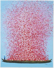 Impressão em tela pintada Flower Boat