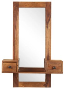 Consola de Entrada com Espelho de Parede em Madeira de Sheesham - Desi