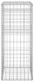 Postes/cestos gabião 2 pcs 40x40x100 cm ferro