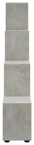 Estante escada/prateleira 142cm derivados madeira cinza cimento