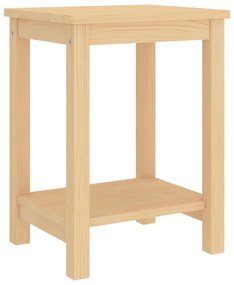 vidaXL Mesa de cabeceira 35x30x47 cm madeira de pinho maciça natural
