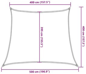 Para-sol estilo vela 160 g/m² 4/5x4 m PEAD antracite