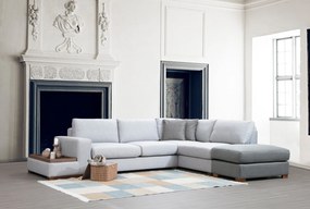 Sofá de Canto Loop – Cinzento Claro – 246 cm x 308 cm