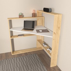 Secretária Kelly – Carvalho Branco – 93,6 cm x 114 cm