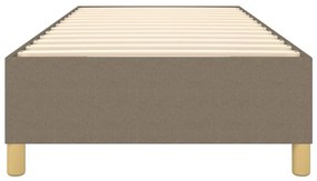 Estrutura cama sem colchão 90x200 cm tecido cinza-acastanhado