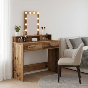vidaXL Mesa de vestir Castanho 100 x 41 x 140 cm Madeira processada
