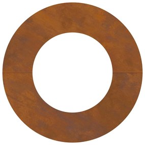 Plantadeira de Aço Corten Aço corten Diâmetro de 70 cm Durável