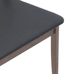 Cadeiras de jantar com almofadões 2 pcs madeira maciça castanho