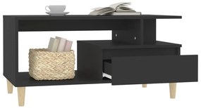 Mesa de centro 90x49x45 cm derivados de madeira preto