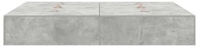 Estrutura de Cama Armazenamento vidaXL Cinza Concreto 135x190 cm