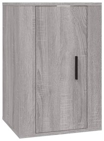 Conjunto móveis de TV 4 pcs madeira processada sonoma cinza
