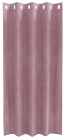 Cortinas Blackout vidaXL com Ilhós 2 pcs Veludo Rosa Escuro