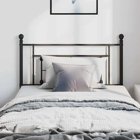 Cabeceira de cama 100 cm metal preto