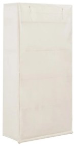 Roupeiro 79x40x170 cm tecido branco