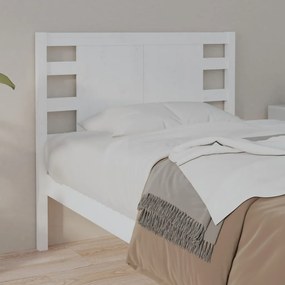 Cabeceira de cama 106x4x100 cm pinho maciço branco