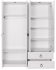 Roupeiro "Victoria Plus" – Branco – 140 x 185 x 52 cm – Design Moderno